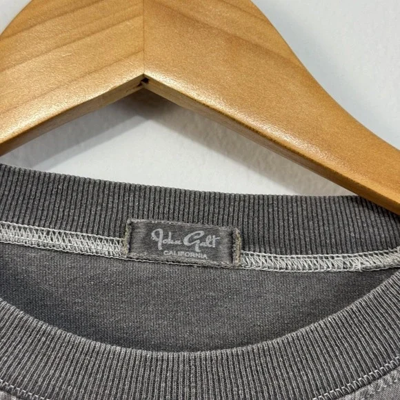 John Galt Brandy Melville Texas Shirt Women Large Gray Long Sleeve Casual UT - Picture 6 of 8